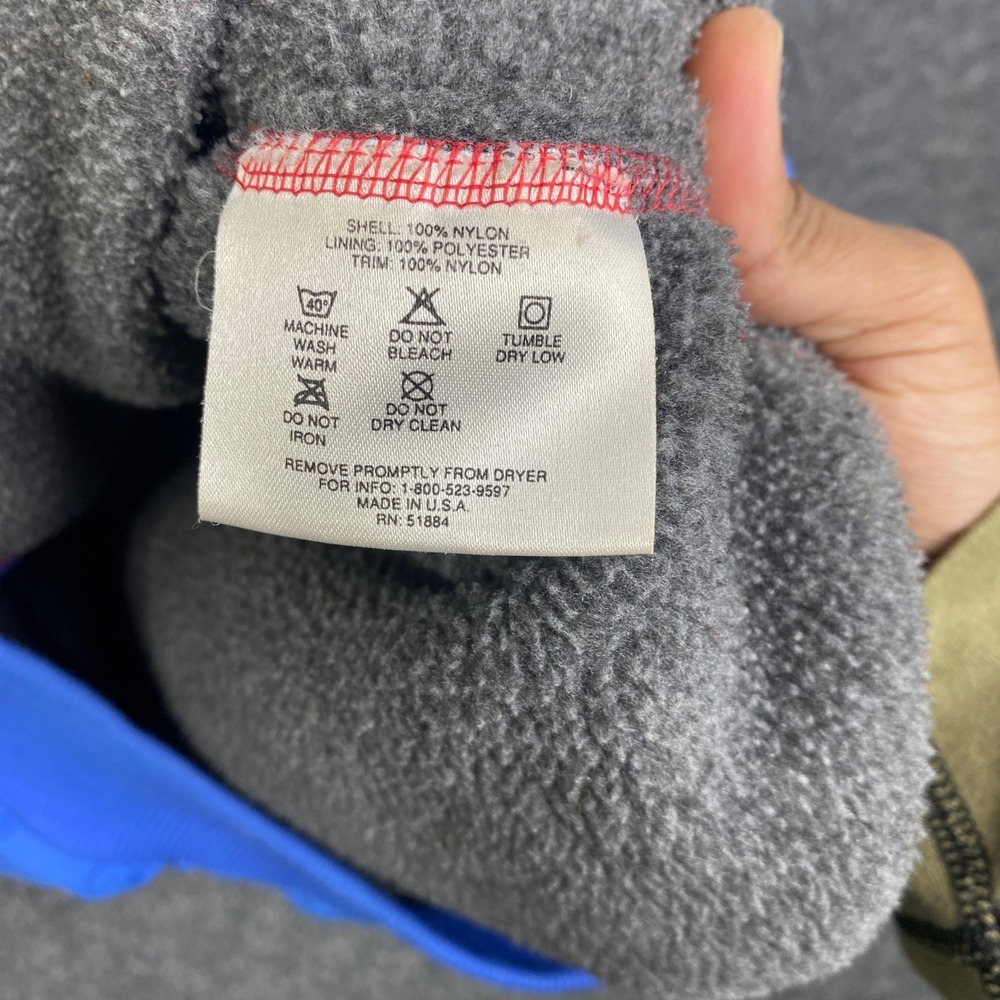 Patagonia Shelled Synchilla Jacket Mens L Blue Fleece Lined USA Style 28121 90s - Picture 7 of 13